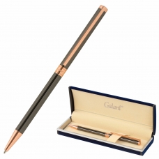Ручка подарочная шариковая GALANT ASTRON BRONZE, корпус металлический, детали розовое золото, узел 0,7 мм, синяя, 143524