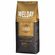 Кофе в зернах WELDAY ORO, арабика 100%, 1000 г, вакуумная упаковка, 622410 Кофе в зернах WELDAY ORO, арабика 100%, 1000 г, вакуумная упаковка, 622410