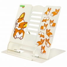 Подставка для книг и учебников BRAUBERG KIDS Corgi Pup, регулируемый угол наклона, металл, 238054 Подставка для книг и учебников BRAUBERG KIDS Corgi Pup, регулируемый угол наклона, металл, 238054