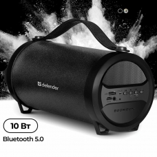 Колонка портативная DEFENDER G24, 1.0, 10 Вт, Bluetooth, FM-тюнер, microSD, чёрная, 65124 Колонка портативная DEFENDER G24, 1.0, 10 Вт, Bluetooth, FM-тюнер, microSD, чёрная, 65124