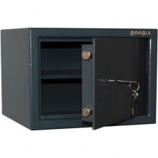 Сейф BRABIX КМ-260, 260х360х290 мм, 13 кг, ключевой замок + полка, крепление к стене, 291165 Сейф BRABIX КМ-260, 260х360х290 мм, 13 кг, ключевой замок + полка, крепление к стене, 291165