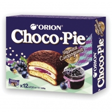 Печенье ORION Choco Pie Black Currant темный шоколад с черной смородиной, 360 г (12 штук х 30 г), О0000013002 Печенье ORION Choco Pie Black Currant темный шоколад с черной смородиной, 360 г (12 штук х 30 г), О0000013002