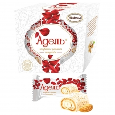 Конфеты АККОНД Адель с цельным миндалём, в кокосовой стружке, 150 г, картонная коробка Конфеты АККОНД Адель с цельным миндалём, в кокосовой стружке, 150 г, картонная коробка