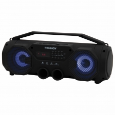 Колонка портативная SONNEN B306, 12 Вт, Bluetooth, FM-тюнер, microSD, MP3-плеер, черная, 513479 Колонка портативная SONNEN B306, 12 Вт, Bluetooth, FM-тюнер, microSD, MP3-плеер, черная, 513479