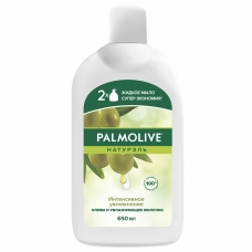 Мыло жидкое 650 мл, PALMOLIVE НАТУРЭЛЬ Олива и увлажняющее молочко, дозатор, 4852, 8718951548527