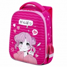 Ранец BRAUBERG KIDS START, 1 отделение, 2 кармана, Anime style, 35х26х13 см, 272094