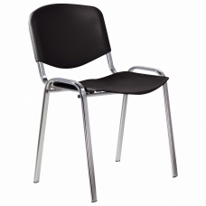 Стул STAFF Iso Plast CF-009, хром каркас, пластик черный, 532571 Стул STAFF Iso Plast CF-009, хром каркас, пластик черный, 532571
