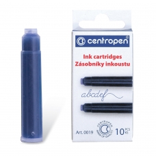 Картриджи чернильные СИНИЕ CENTROPEN, КОМПЛЕКТ 10 шт., 1 0019 1002 Картриджи чернильные СИНИЕ CENTROPEN, КОМПЛЕКТ 10 шт., 1 0019 1002
