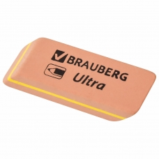 Ластик BRAUBERG Ultra, 41х14х8 мм, оранжевый, натуральный каучук, 228705 Ластик BRAUBERG Ultra, 41х14х8 мм, оранжевый, натуральный каучук, 228705