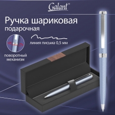 Ручка подарочная шариковая GALANT Ando, корпус синий металл, детали оружейный металл, узел 0,7 мм, линия письма 0,5 мм, синяя, 144174