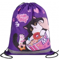 Мешок для обуви BRAUBERG KIDS, с петлей, светоотражающая полоса, 46х36 см, Sweet cheeks, 272390 Мешок для обуви BRAUBERG KIDS, с петлей, светоотражающая полоса, 46х36 см, Sweet cheeks, 272390