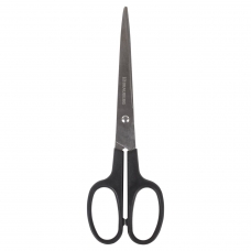 Ножницы BRAUBERG Standard 180 мм, черные, классической формы, 2-х сторонняя заточка, 237096