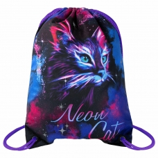 Мешок для обуви BRAUBERG PREMIUM, карман, подкладка, светоотражайка, 43х33 см, Neon cat, 271621 Мешок для обуви BRAUBERG PREMIUM, карман, подкладка, светоотражайка, 43х33 см, Neon cat, 271621