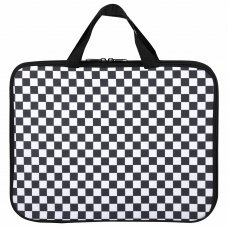 Папка на молнии с ручками BRAUBERG А4, 1 отделение, полиэстер, 20 мм, Black and white, 272172 Папка на молнии с ручками BRAUBERG А4, 1 отделение, полиэстер, 20 мм, Black and white, 272172