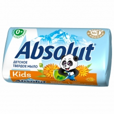Мыло туалетное детское 90 г, ABSOLUT KIDS Календула, натуральное, 07357, 6063