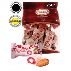 Конфеты АККОНД Адель с цельным миндалём, со вкусом вишни, 250 г, пакет Конфеты АККОНД Адель с цельным миндалём, со вкусом вишни, 250 г, пакет