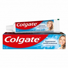 Зубная паста 50 мл COLGATE Бережное отбеливание, с фторидом и кальцием, 7891024188262 Зубная паста 50 мл COLGATE Бережное отбеливание, с фторидом и кальцием, 7891024188262