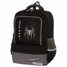 Рюкзак BRAUBERG STAR, 1 отделение, 5 карманов, Spider, черный, 40х29х13 см, 229978 Рюкзак BRAUBERG STAR, 1 отделение, 5 карманов, Spider, черный, 40х29х13 см, 229978