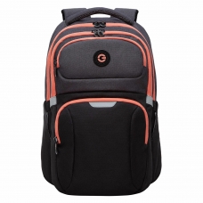 Рюкзак GRIZZLY школьный, анатомическая спинка, 2 отделения, для девочек, BLACK/ORANGE, 41х27х17 см, RD-342-1/2 Рюкзак GRIZZLY школьный, анатомическая спинка, 2 отделения, для девочек, BLACK/ORANGE, 41х27х17 см, RD-342-1/2