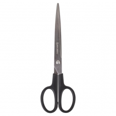 Ножницы BRAUBERG Standard 205 мм, черные, классической формы, 2-х сторонняя заточка, 237097