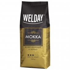 Кофе в зернах WELDAY Mokka, 1000 г, вакуумная упаковка, 622411 Кофе в зернах WELDAY Mokka, 1000 г, вакуумная упаковка, 622411