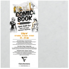 Скетчбук для маркеров 32л., 220*220 Clairefontaine 'Comic book', на склейке, 220г/м2 Скетчбук для маркеров 32л., 220*220 Clairefontaine 'Comic book', на склейке, 220г/м2