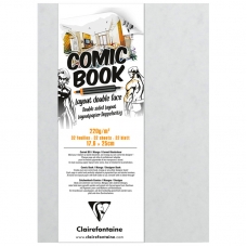 Скетчбук для маркеров 32л., 176*250 Clairefontaine 'Comic book', на склейке, 220г/м2 Скетчбук для маркеров 32л., 176*250 Clairefontaine 'Comic book', на склейке, 220г/м2