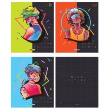 Тетрадь 96л., А5, клетка ArtSpace 'Рисунки. Neon future' Тетрадь 96л., А5, клетка ArtSpace 'Рисунки. Neon future'