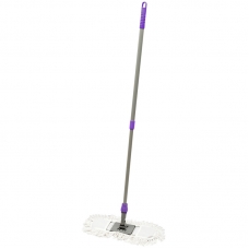 Швабра-рамка OfficeClean Professional, телеск. ручка из нерж. стали 125см, насадка МОП хлопок 40см