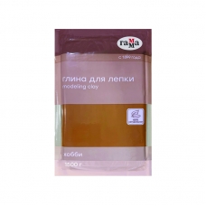 Глина для лепки Гамма Хобби, натуральная, терракотовый, 1500г, вакуумная упак.