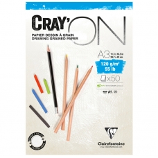 Скетчбук - блокнот 50л., А3 Clairefontaine 'Cray ON', на склейке, мелкозерн., 120г/м2 Скетчбук - блокнот 50л., А3 Clairefontaine 'Cray ON', на склейке, мелкозерн., 120г/м2