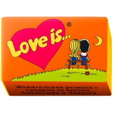 Жевательная резинка  Love is..., ананас-апельсин