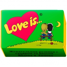 Жевательная резинка  Love is..., яблоко-лимон