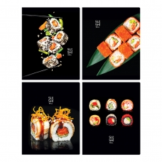 Тетрадь 48л., А5, клетка BG 'Sushi roll', выб.лак