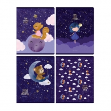 Тетрадь 48л., А5, клетка BG 'Sweet dreams', тиснение фольгой