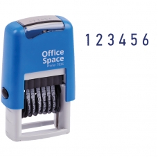 Нумератор мини автомат OfficeSpace, 3мм, 6 разрядов, пластик