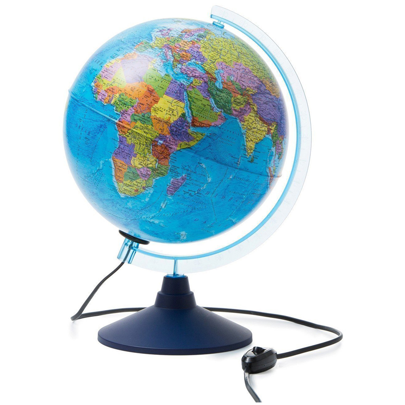 Глобус День и ночь с двойной картой - политической и звездного неба Globen, 25см, с подсветкой от сети Ке012500278 324349w