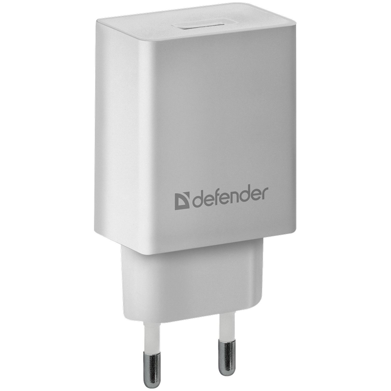 Зарядное устройство сетевое Defender EPA-10, 1*USB, 2.1А output, пакет, белый 83549 297720w