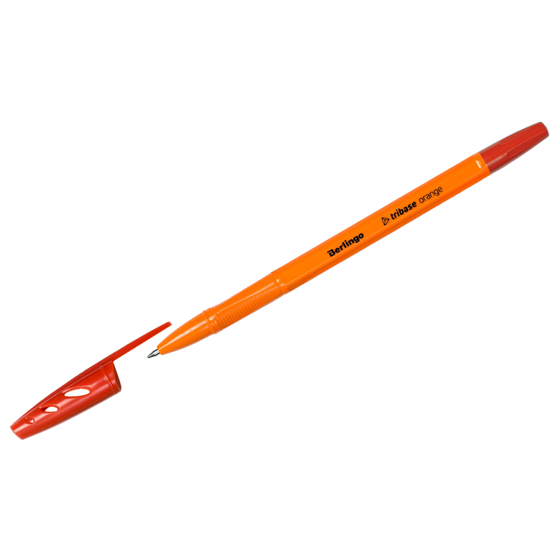 Ручка шариковая Berlingo Tribase Orange, красная, 0,7мм CBp_70913 265893w