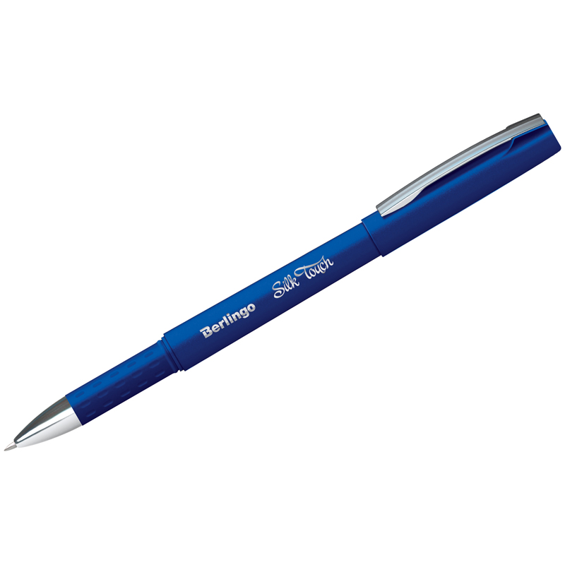 Ручка гелевая Berlingo Silk touch, синяя, 0,5мм, грип CGp_05122 265907w