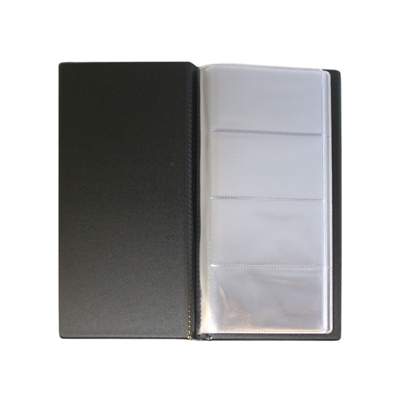 Визитница для визиток. Визитница - 115х253 мм 96 визиток черная (шт.). Визитницы пластиковые. Визитница настольная. Визитница для пластиковых карт.