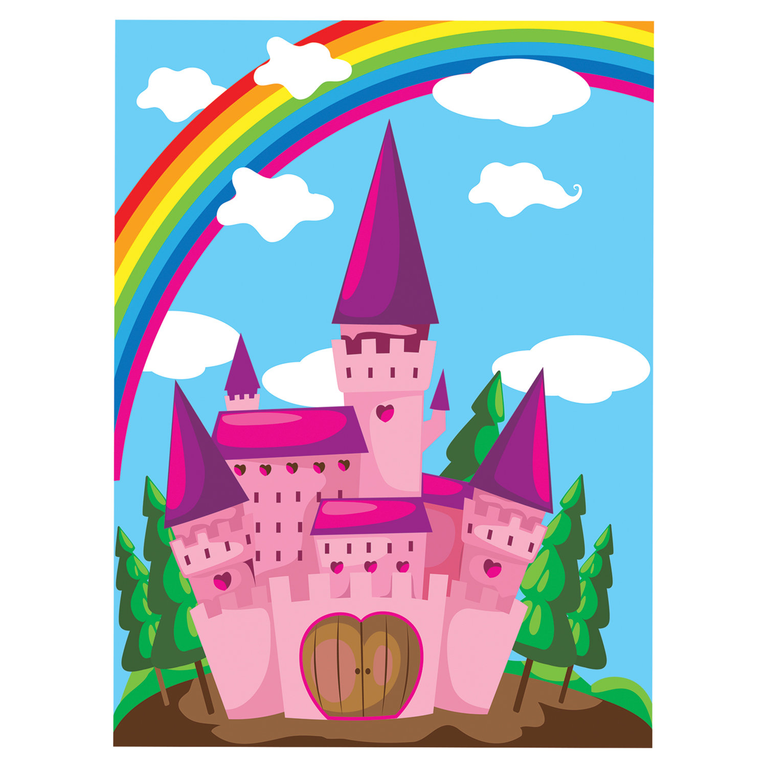 Разноцветный замок