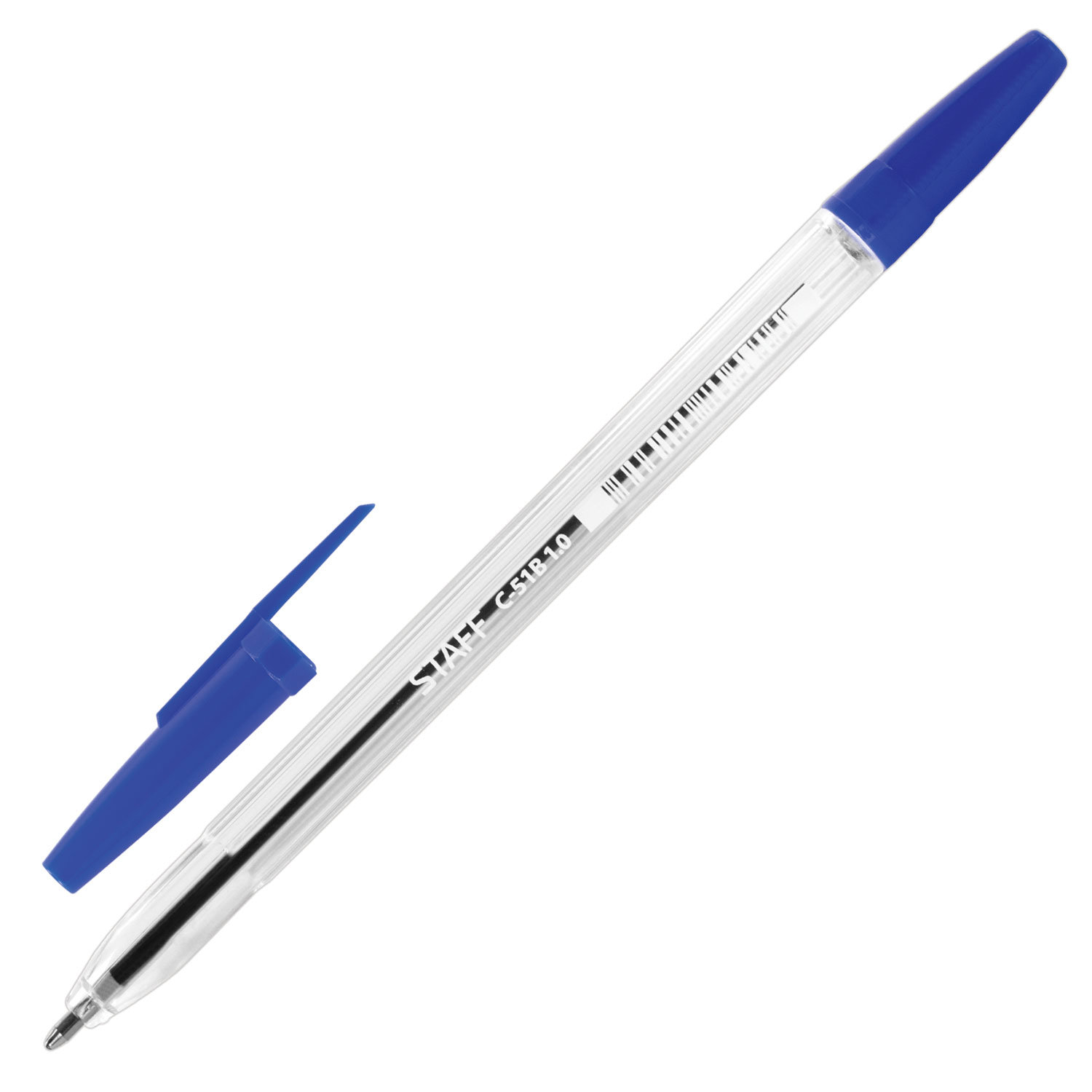 Ручка с прозрачным корпусом. Ручка шариковая staff "c-51 синяя. Ручка шариковая staff c-51", синяя, корпус. Ручка стафф шариковая синяя. Ручка шариковая staff, синяя, корпус прозрачный, узел 1 мм,.