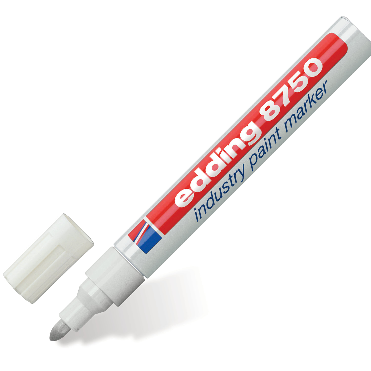 Маркер-краска лаковый (paint marker) EDDING 8750, БЕЛЫЙ, 2-4 мм, круглый наконечник, алюминиевый корпус, E-8750/49 купите по выгодной цене