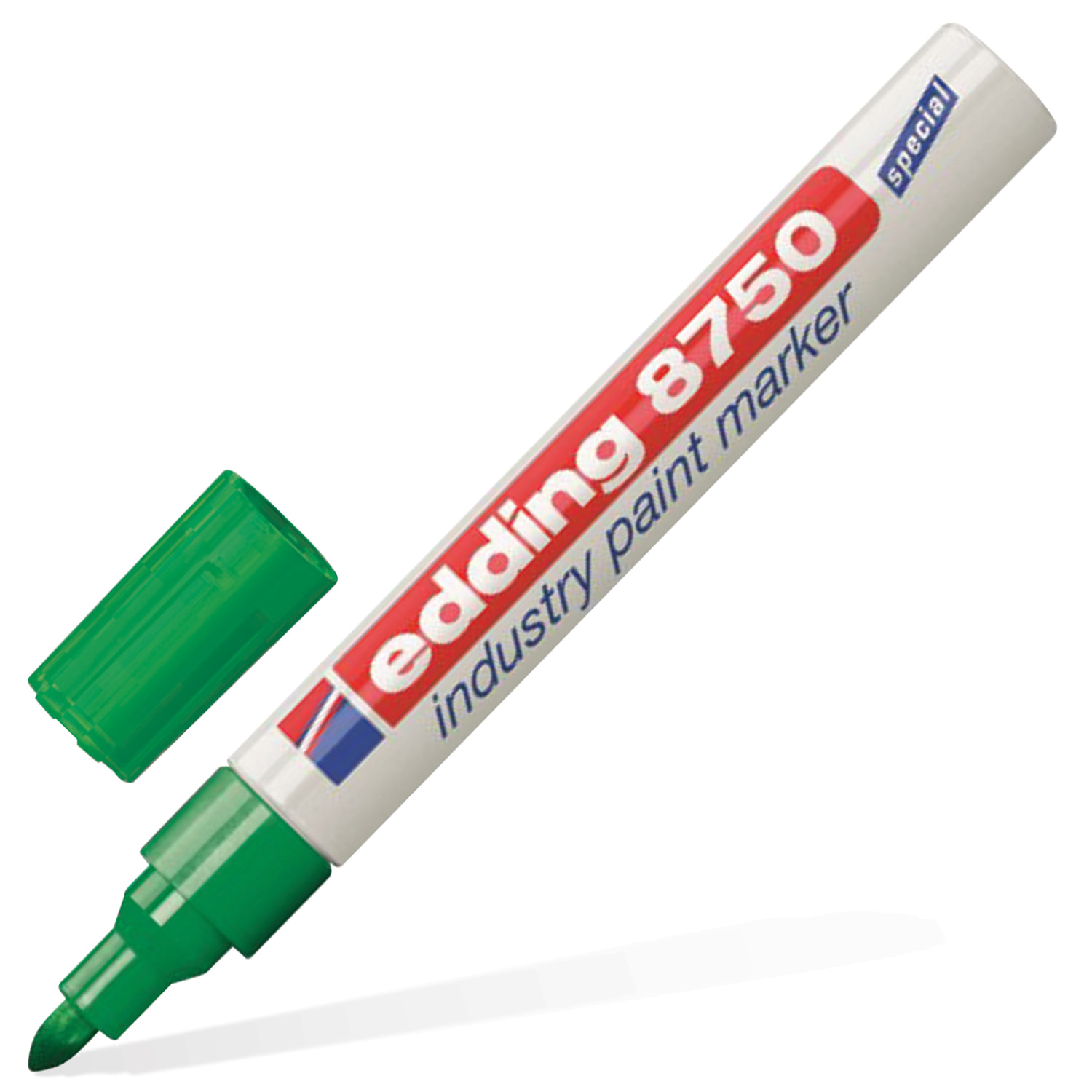 Маркер-краска лаковый (paint marker) EDDING 8750, ЗЕЛЕНЫЙ, 2-4 мм, круглый наконечник, алюминиевый корпус, Е-8750/4 купите по выгодной цене