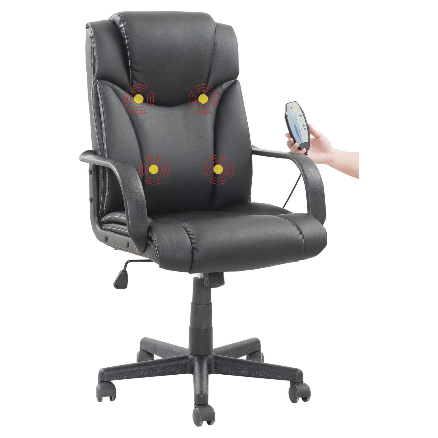 Кресло офисное brabix premium heavy duty hd 001 усиленное нагрузка до 200 кг экокожа