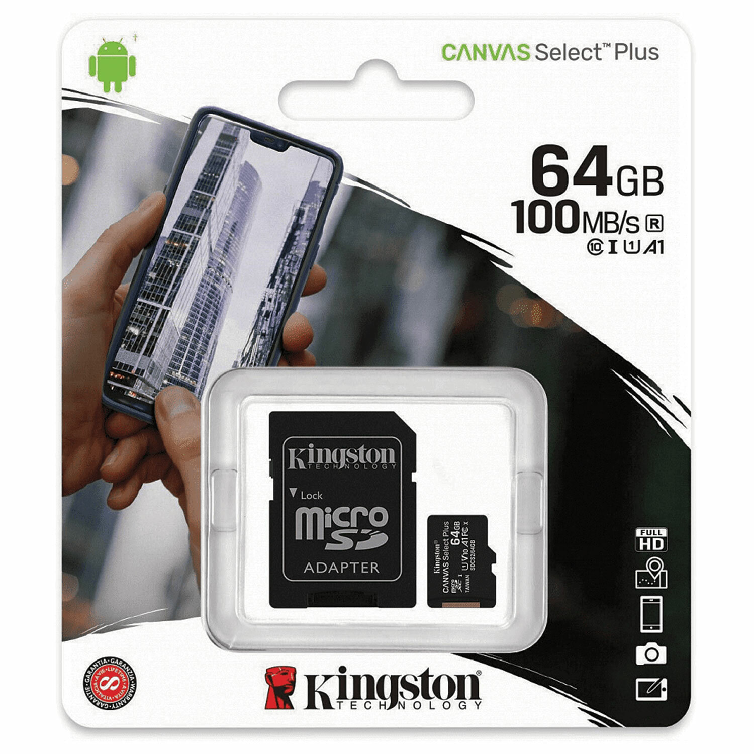 Карта памяти microsd kingston 32gb canvas select plus промо okko sdcs2ok