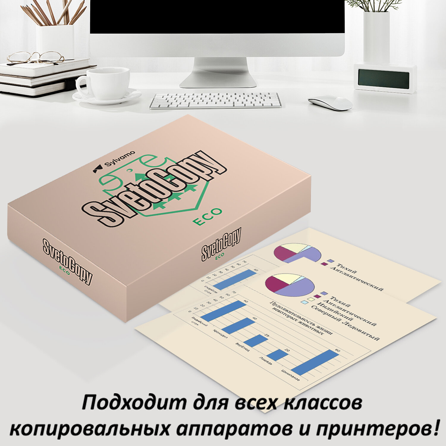 Бумага А4 SVETOCOPY 500л 80г/м Класс С