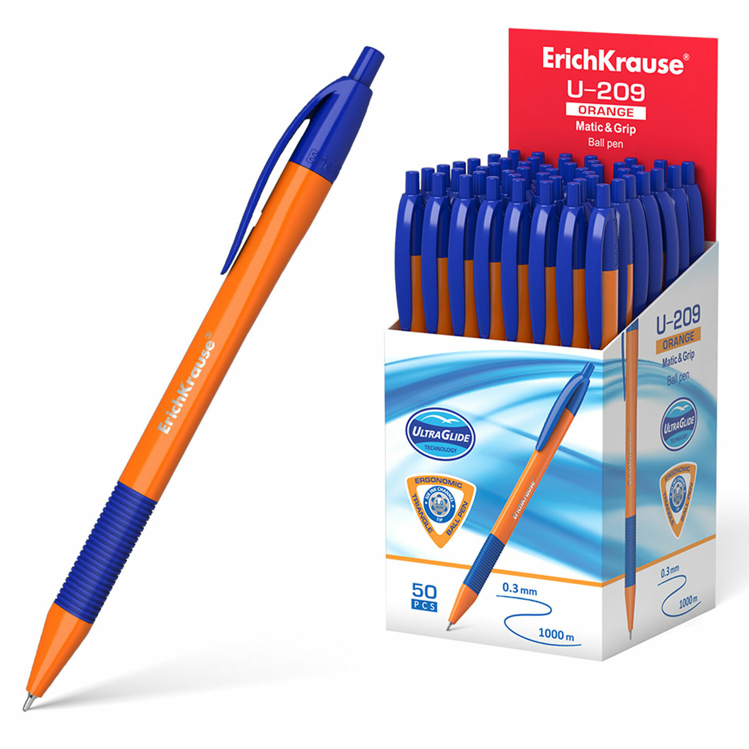 Ручка шариковая синяя Erich Krause "u-108 Orange Stick 1.0, Ultra Glide Technology". Erich Krause ручка u-11 Ultraglide Technology. Ручка шариковая "Ultra Glide Technology u-18", синяя. Ручка шариковая синяя Erich Krause u-11.