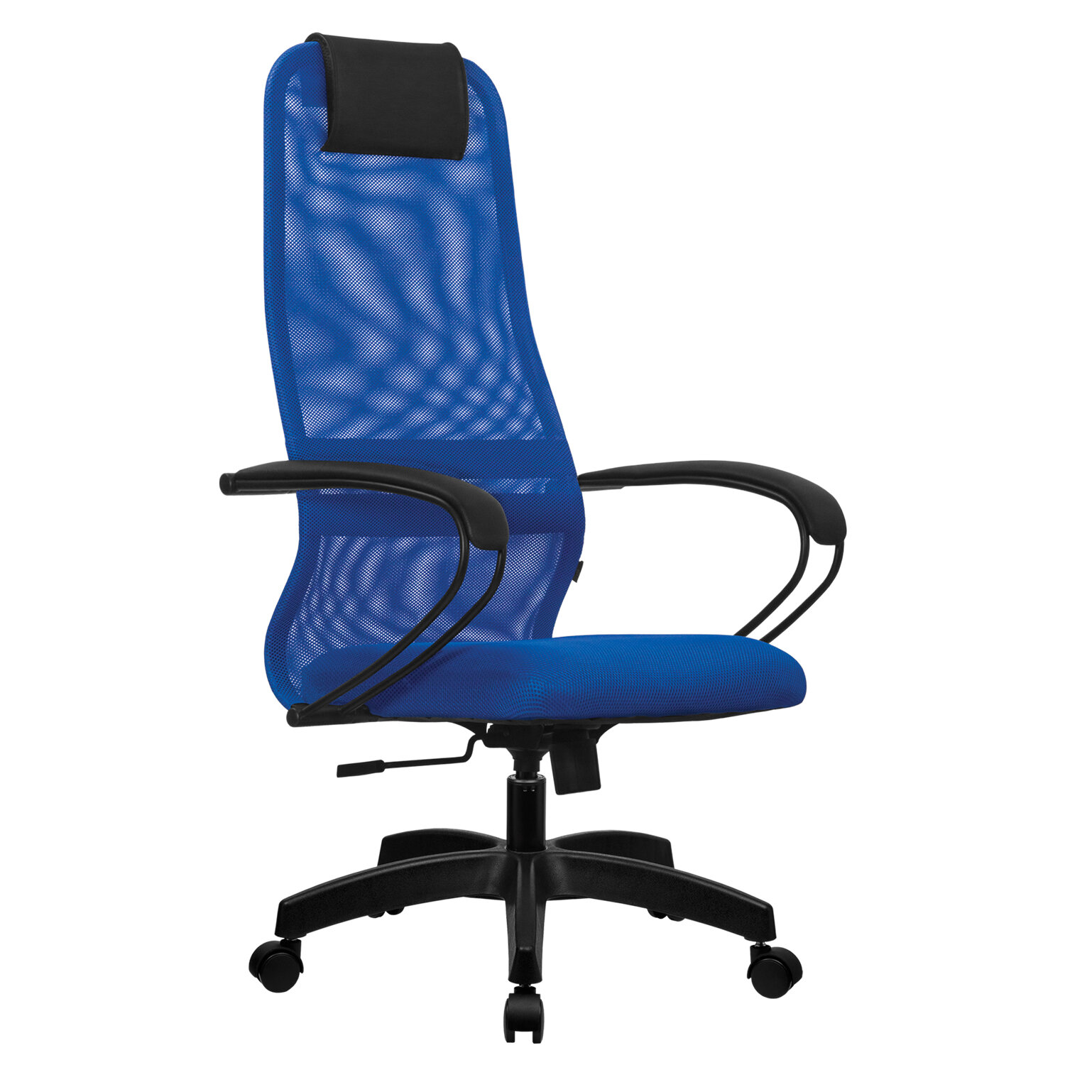 Кресло офисное метта su b 8 пластик ткань сетка сиденье мягкое черное